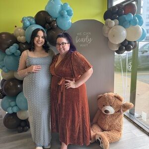 Burnt Orange Wrap Dress